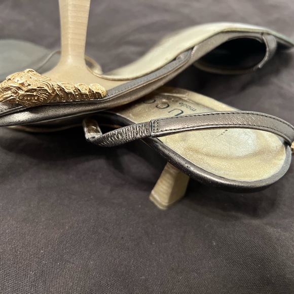 Gucci square sandals with kitten heel - Picture 6 of 7